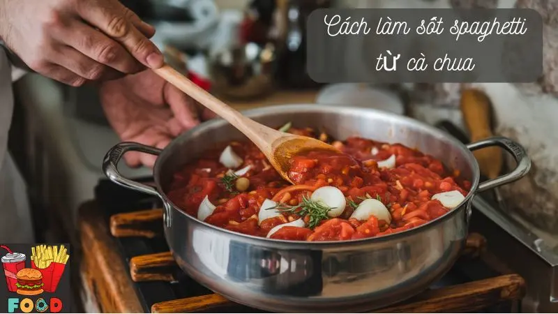 Cách làm sốt spaghetti từ cà chua